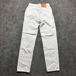 Levi's 512 Slim Fit‎ Jeans Women 25 Off-White High Rise Tapered 90s Vintage